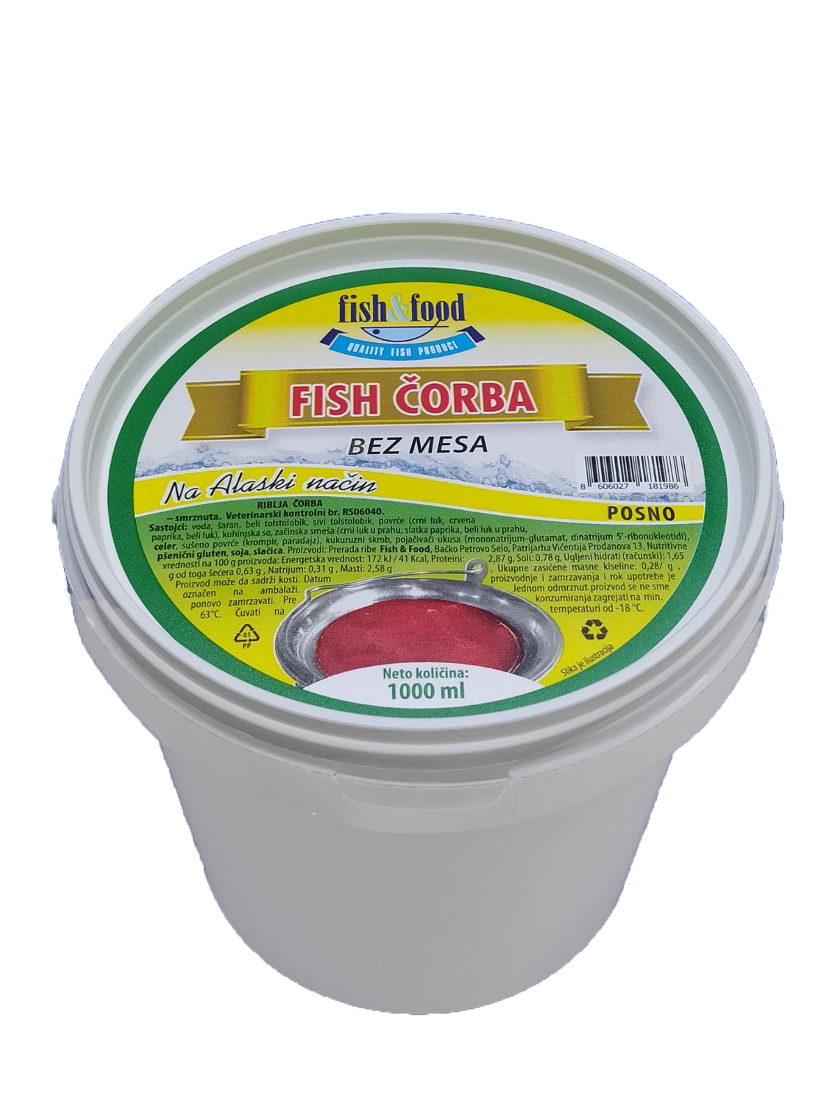 Riblja čorba bez mesa 1l